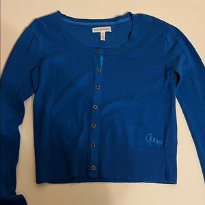 Aeropostale Classic Blue Knit Cardigan